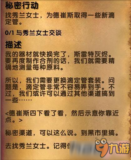 秘密行动秀兰女士在哪里?秘密行动秀兰女士交谈任务怎么做?截图