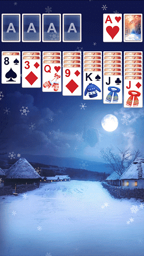 Solitaire ❄️截图2