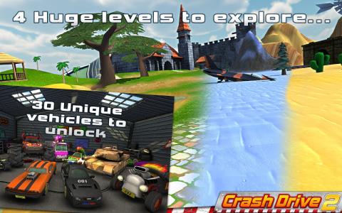 Crash Drive 2 - 多人游戲 Race 3D截圖2