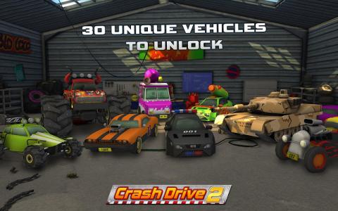 Crash Drive 2 - 多人游戏 Race 3D截图