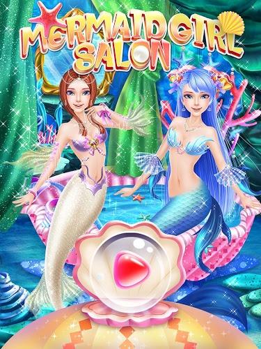 Mermaid Girl Salon-Girls Games截图2