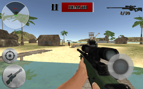 Sniper Commando Island Assault截图5