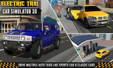 电动出租车汽车模拟器3D截图2