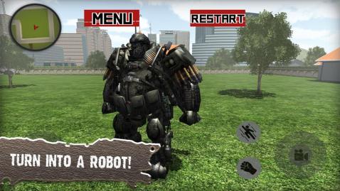 Old Futuristic Robot War截图1