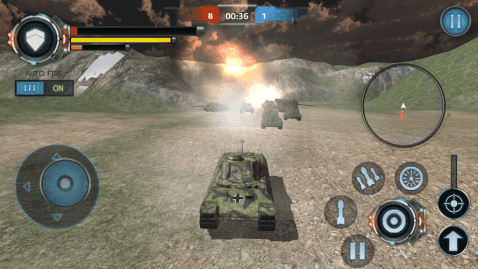 3D 坦克多战场截图3