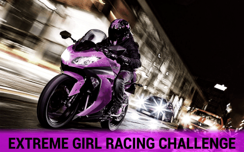 女孩赛车3D摩托车截图1