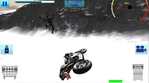 Super Moto Bike Rider On Snow截图1