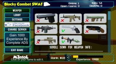 Blocky Combat Swat Edge截图5