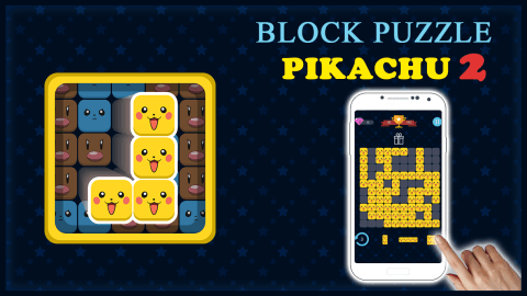 Pikachu Blocks 2 皮卡丘-皮卡丘块2：块拼图截图5