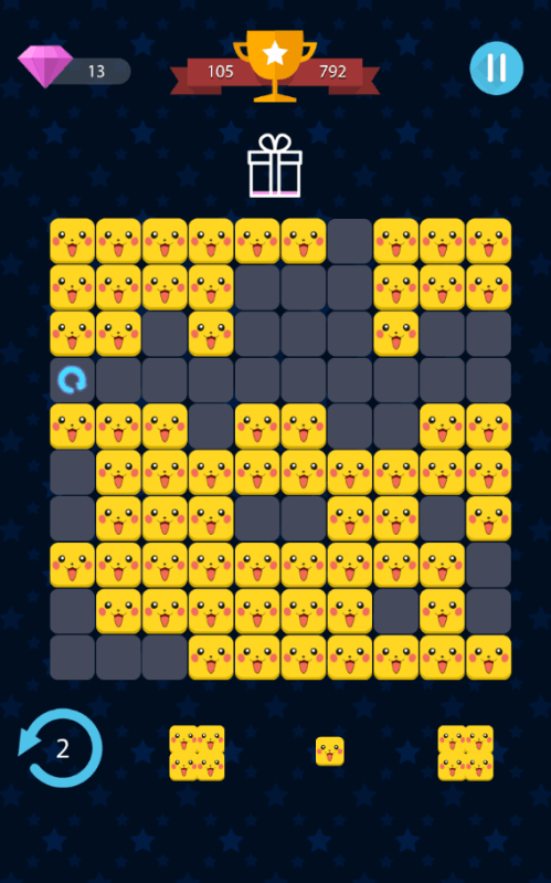 Pikachu Blocks 2 皮卡丘-皮卡丘块2：块拼图截图4