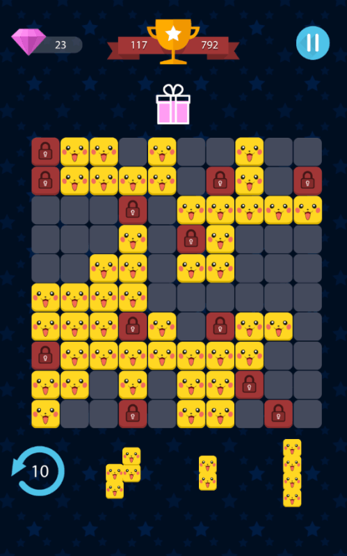 Pikachu Blocks 2 皮卡丘-皮卡丘块2：块拼图截图