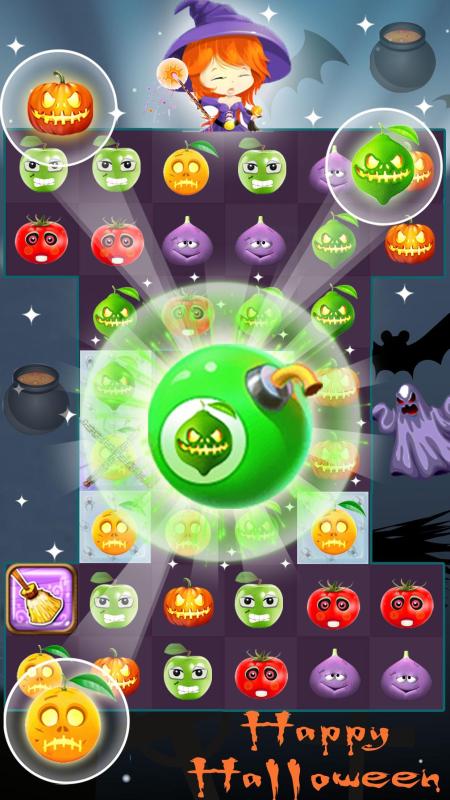 Fruit Halloween Match 3截图4