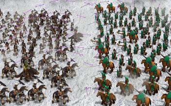 Knights & futuristic Army : Skeleton army Battle截图5
