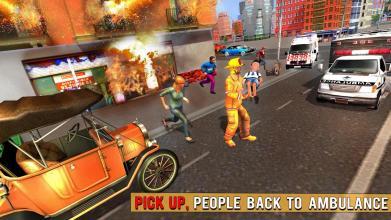 Fire Fighter Truck Real City Heroes截图5