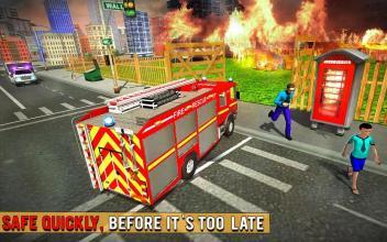Fire Fighter Truck Real City Heroes截图3