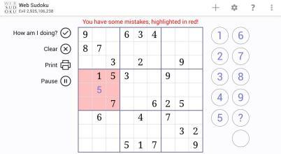 Web Sudoku截图1