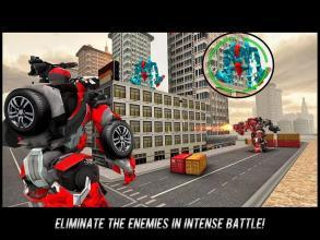 Flying Robot FireFighter: Truck Transform Game截图3