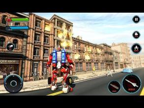 Flying Robot FireFighter: Truck Transform Game截图