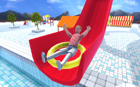 Aqua Waterslide Rush Racing截图5