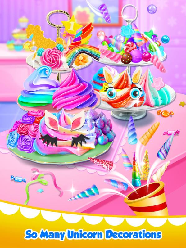 Unicorn Food - Sweet Rainbow Cupcake Desserts截图5