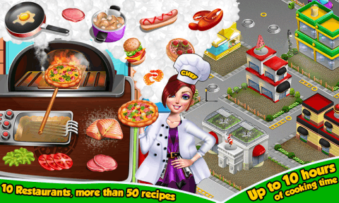 烹饪时间 - 食物游戏截图3