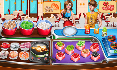烹饪时间 - 食物游戏截图1