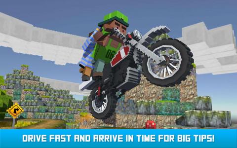 Blocky Moto Bike SIM: Winter Breeze截圖3