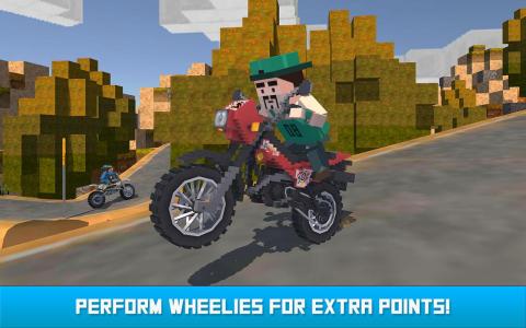 Blocky Moto Bike SIM: Winter Breeze截圖2