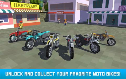 Blocky Moto Bike SIM: Winter Breeze截圖1