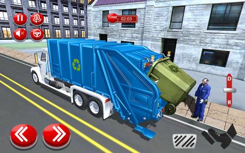 市 垃圾 卡车 驾驶 3D截图