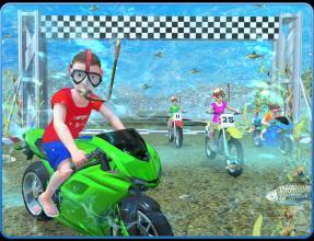 Kids Underwater MotorBike Race Adventure截图5