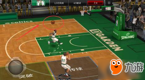 NBALIVE手游空中接力教程 想要做出这个帅气动作吗