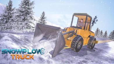 冬季犁卡车模拟器 - 雪挖掘机截图3