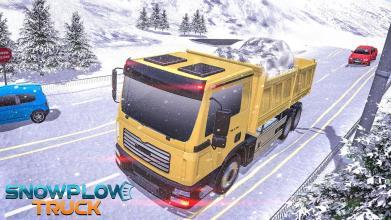 冬季犁卡车模拟器 - 雪挖掘机截图1
