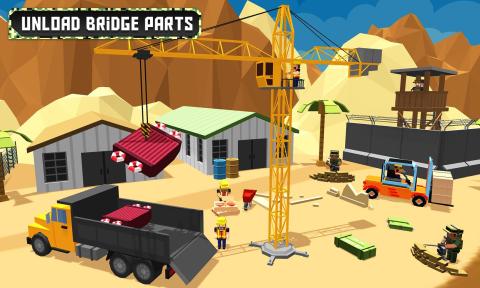 US Army Bridge Building Simulator Games截圖1