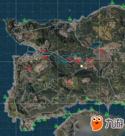 绝地求生全军出击全车辆刷新点汇总 一张图告诉你