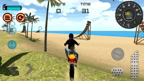 Motocross Beach Jumping 3D截图5