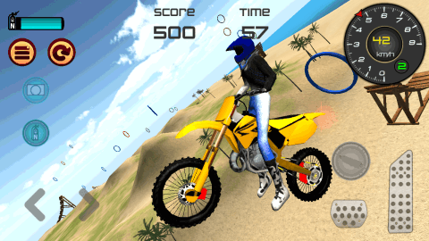Motocross Beach Jumping 3D截图2