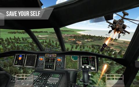 Army Gunship Helicopter Games Simulator Battle War截图5