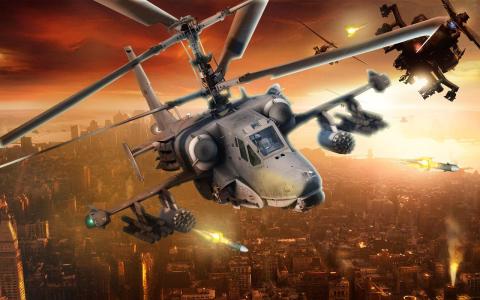 Army Gunship Helicopter Games Simulator Battle War截图4