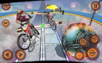 Impossible BMX Crazy Rider Stunt Racing Tracks 3D截图5