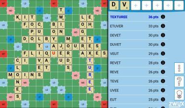Zwyx Pro - Assistant scrabble截图5