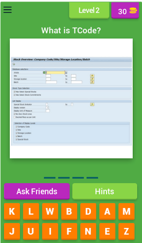 SAP TCODE QUIZ截图5