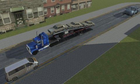 汽车运输车3D模拟截图3