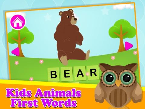 孩子们第一次动物单词截图