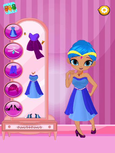 Shine princess Dress up game截图5