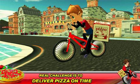 BMX Bicycle Pizza Delivery Boy截图3