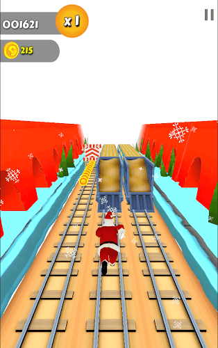 Subway Santa Claus Xmas Surf截图3