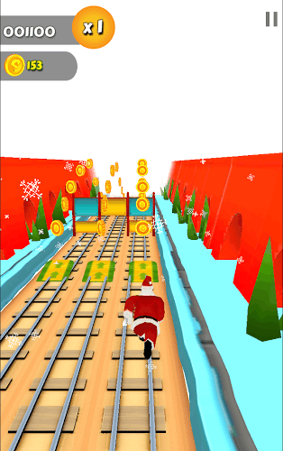 Subway Santa Claus Xmas Surf截图2