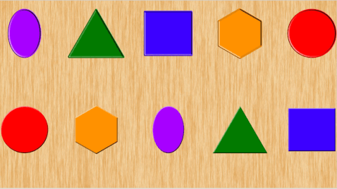 颜色和形状拼图 - 宝宝截图2
